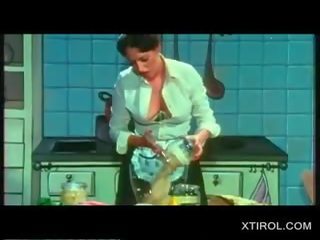 Vintage German Beauty Masturbating With Toys