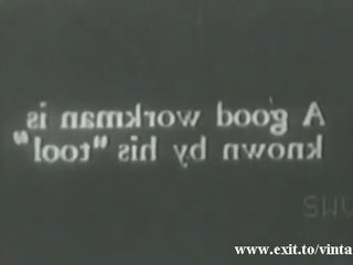 1929 vintaj dengan berambut lebat kate menyenangkan zakar/batang video