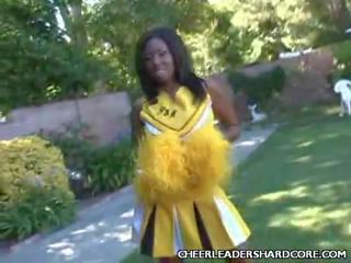 Hawt ebbehout cheerleader striptease